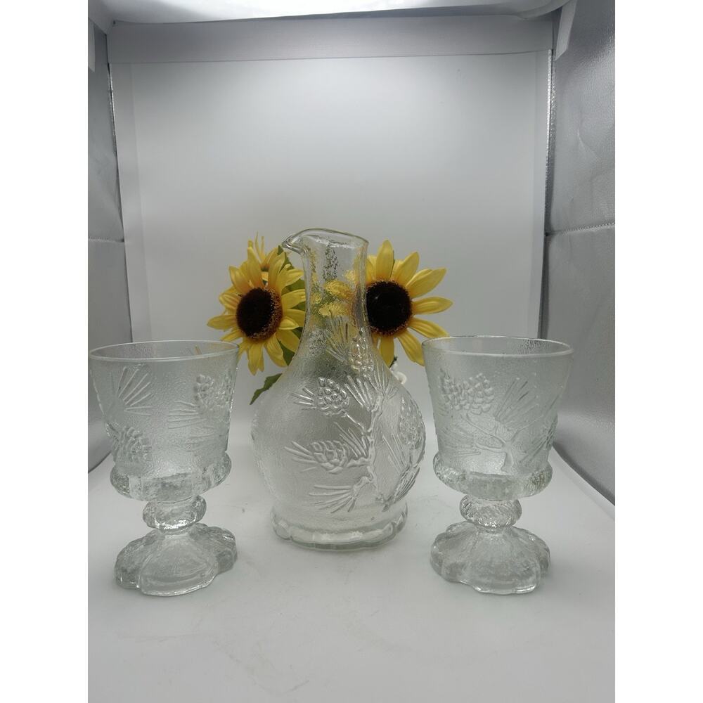 Vintage Ponderosa Pine Indiana Glass Co. For Tiara Exclusives.